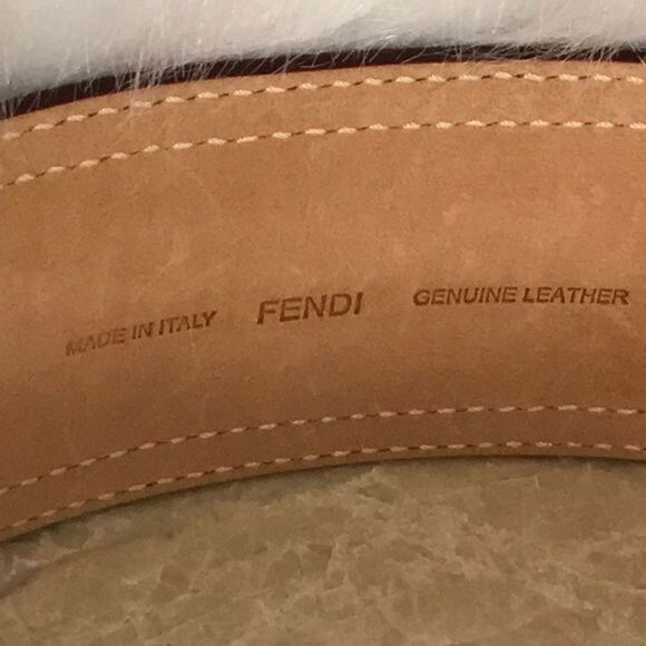 FENDI BELT leather made in Italy 100% authentic - Picture 6 of 8